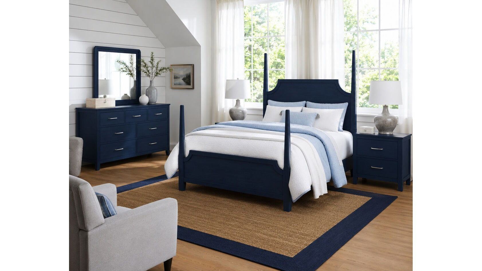 Tide &amp; Timber - Dresser - 7 Drawer - Luxe Blue Oak