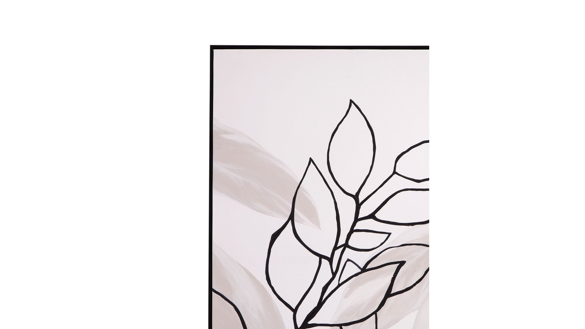 Harmony II Canvas Art - White / Black