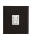 Form Study XII Framed Print - Black