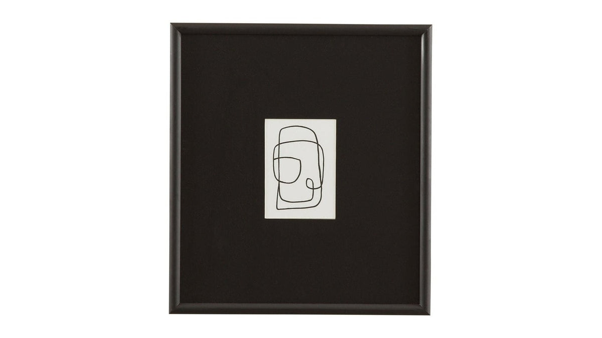 Form Study XII Framed Print - Black