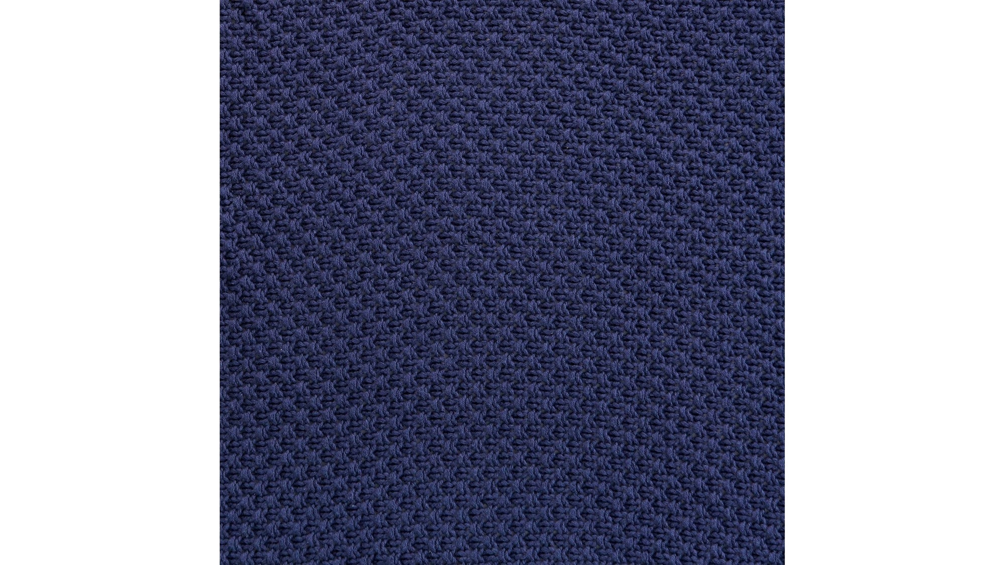 Cotton Knit - Throw Blanket - Navy