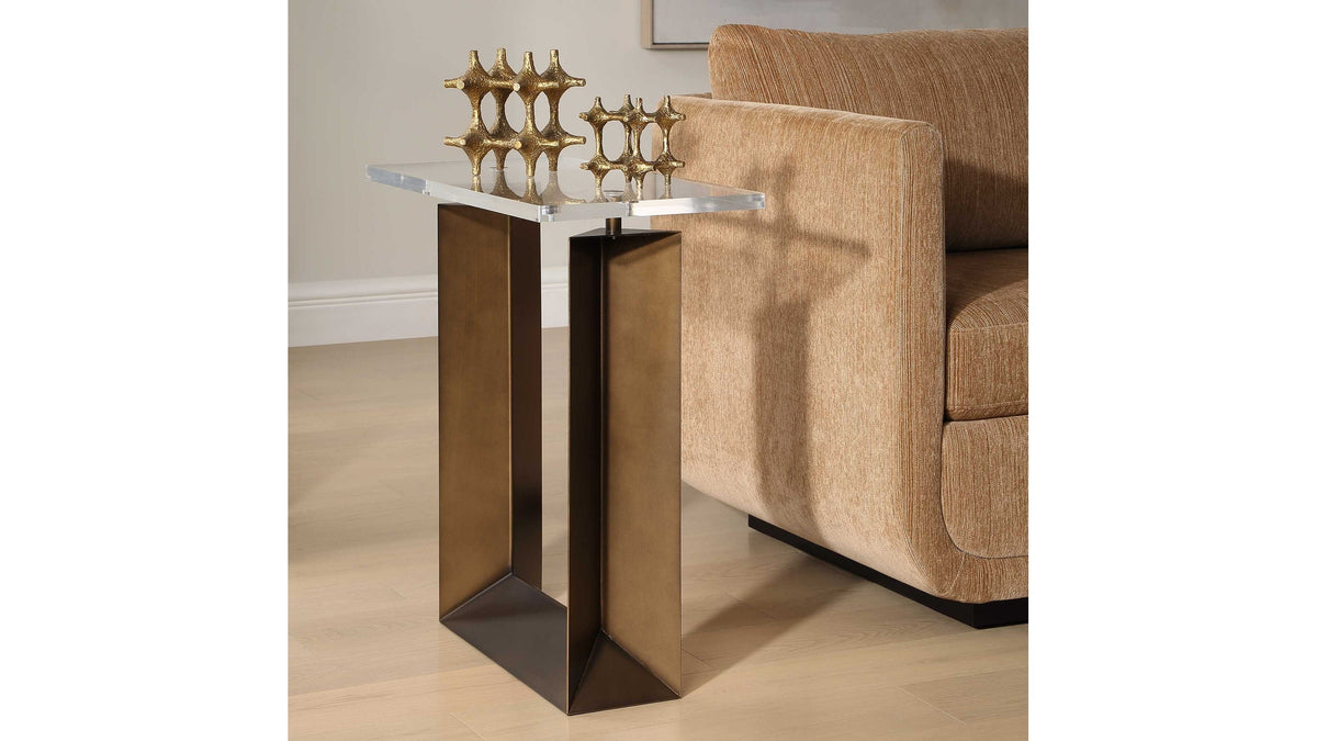 Mcelroy - Modern Side Table - Bronze