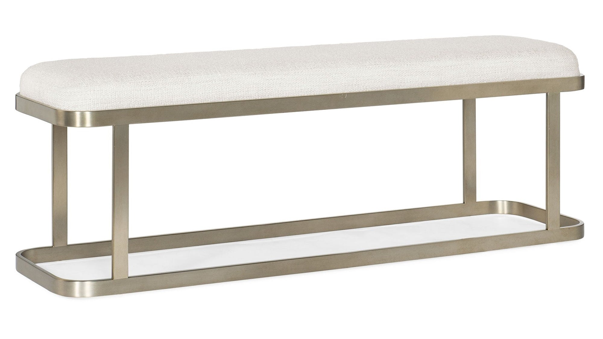 Linville Falls - River Branch Upholstered Bench - White