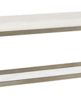 Linville Falls - River Branch Upholstered Bench - White