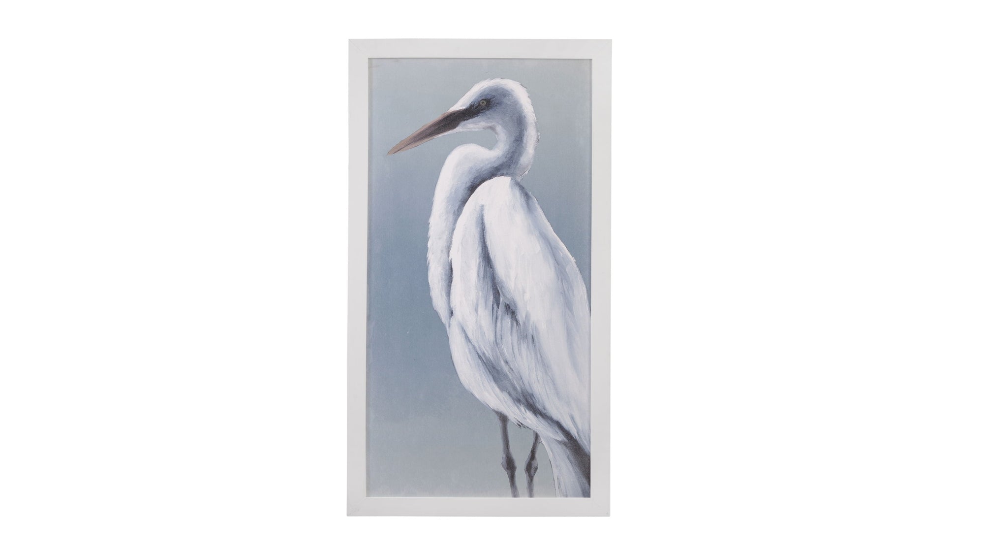 Herald In Mist I Framed Print - Blue / White