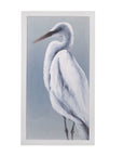 Herald In Mist I Framed Print - Blue / White