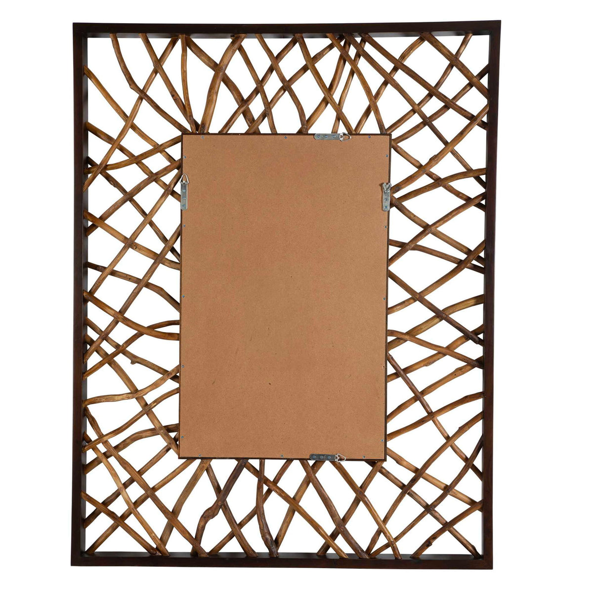 Teak Maze - Rectangle Mirror