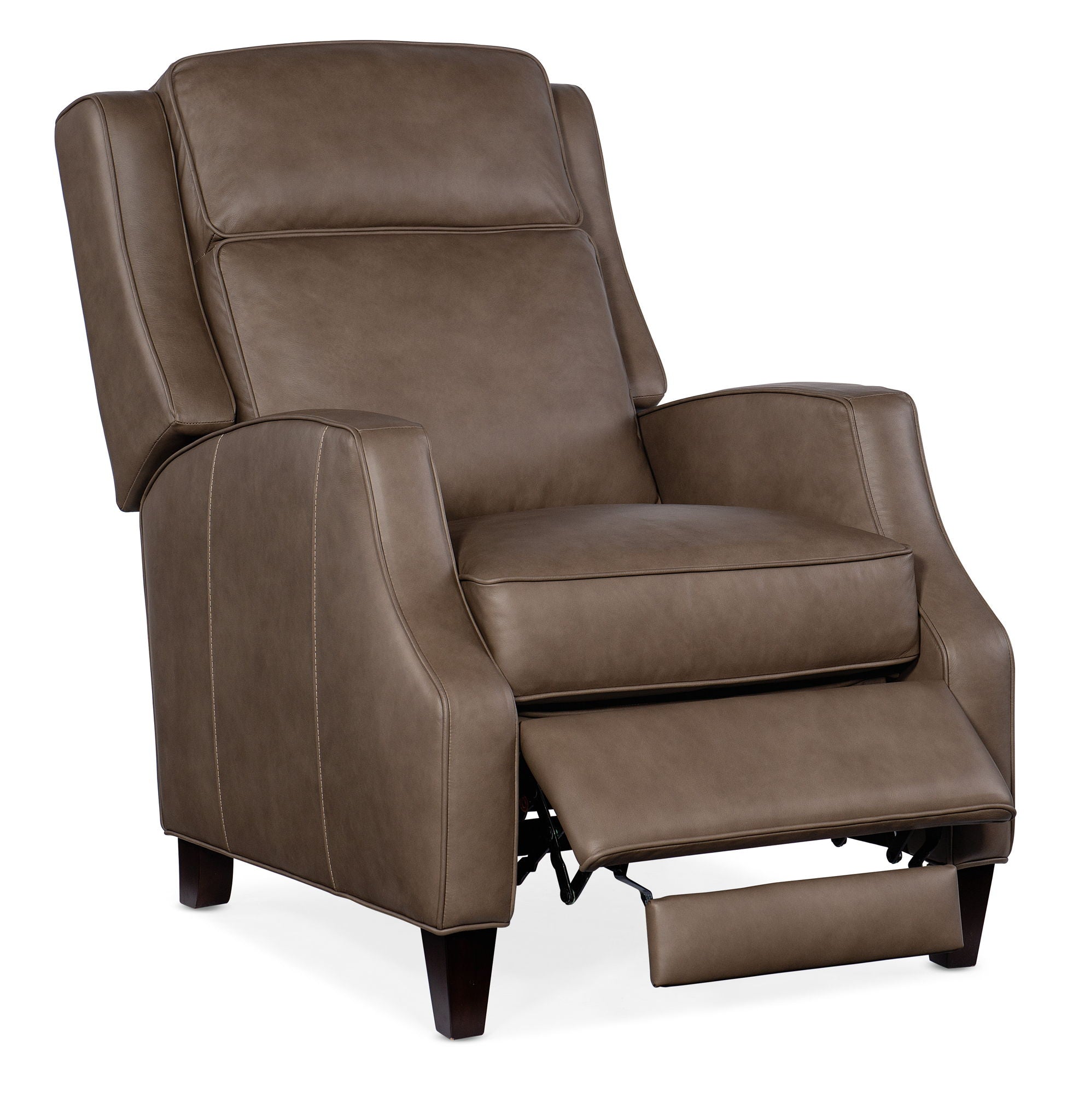 RC - Tricia Manual Push Back Recliner - Dark Brown