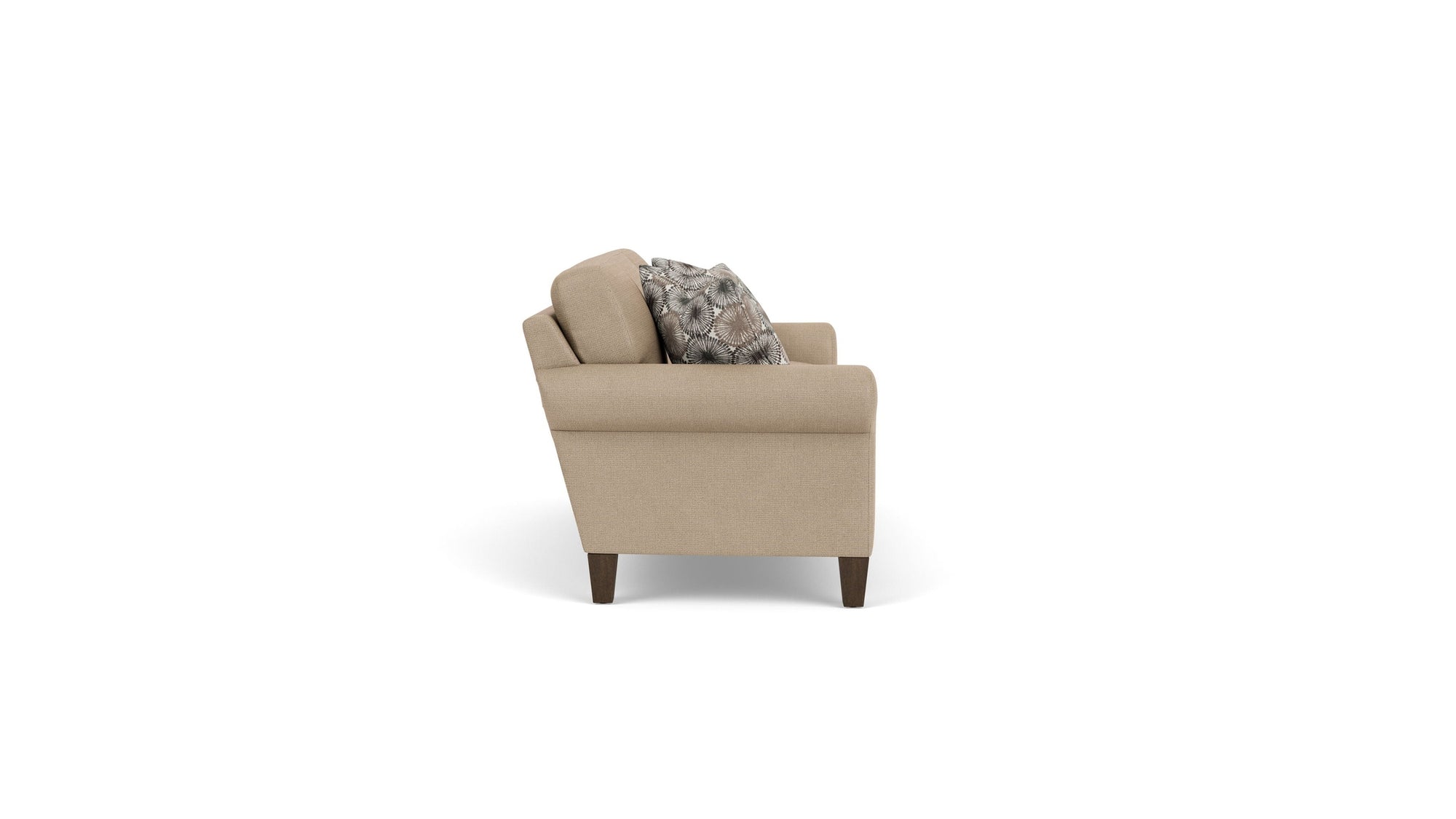 Moxy - Fabric Sofa, Curved Sock Arms