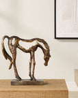 Openly Grazing - Horse Sculpture