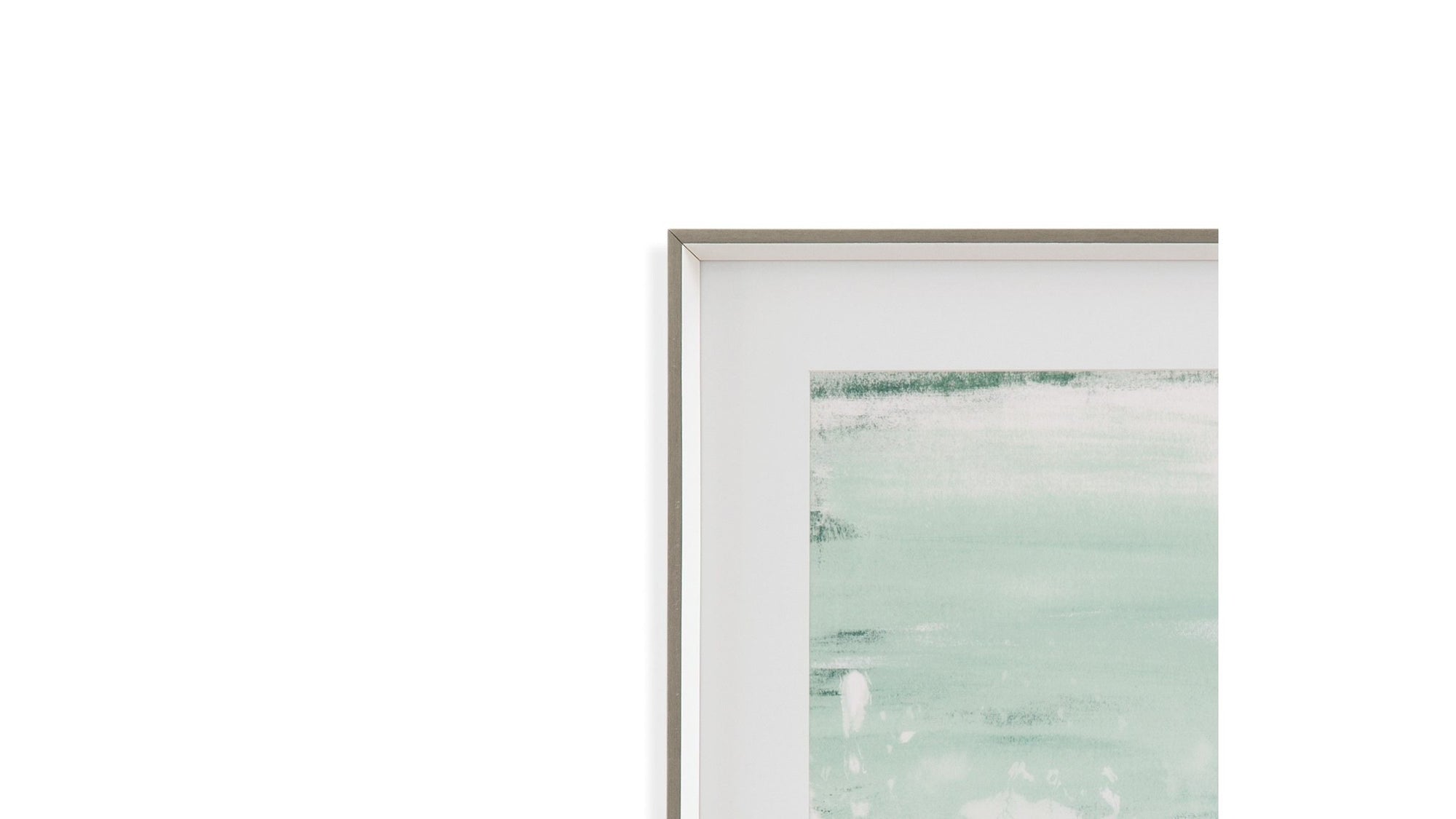 Coastal Patina I Framed Print - Green