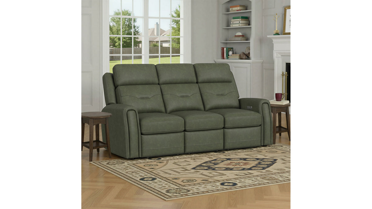 Felix - Power Reclining Sofa With Power Headrest, Lumbar, Heat &amp; Massage