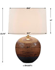 Brownell - Table Lamp - Rust Brown