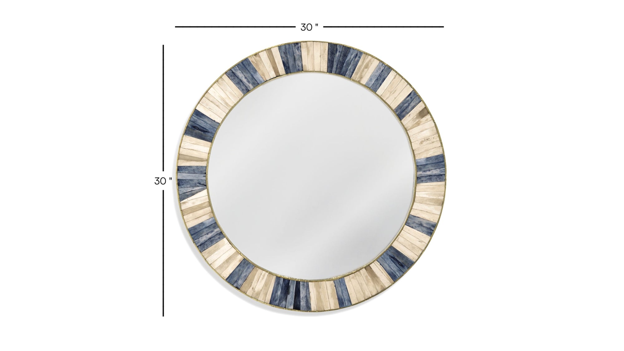 Keena - Wall Mirror - Blue