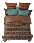 Rio Grande - Queen Duvet Cover Set (Set of 7) - Brown