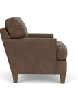 Moxy - Fabric Chair, T-Shaped Seat Cushion, Rounded Mailbox Arms