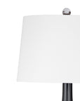 Glass Table Lamp - Black