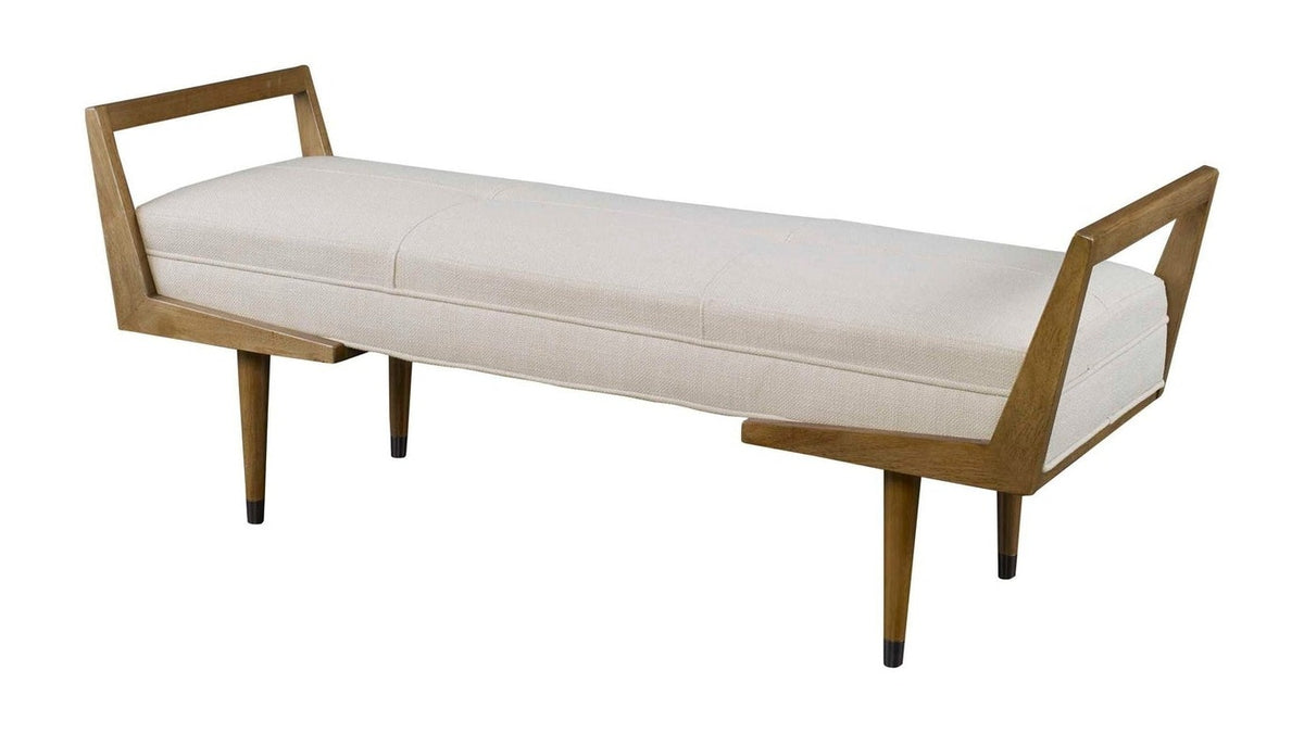 Waylon - Modern Bench - Ivory