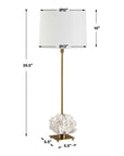 Caronia - Coral Buffet Lamp - Brass / Gold / White