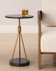 Rosston - Marble Accent Table - Black