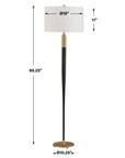 Stowe - Floor Lamp - Satin Black