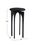 Moore - Accent Table - Matte Black