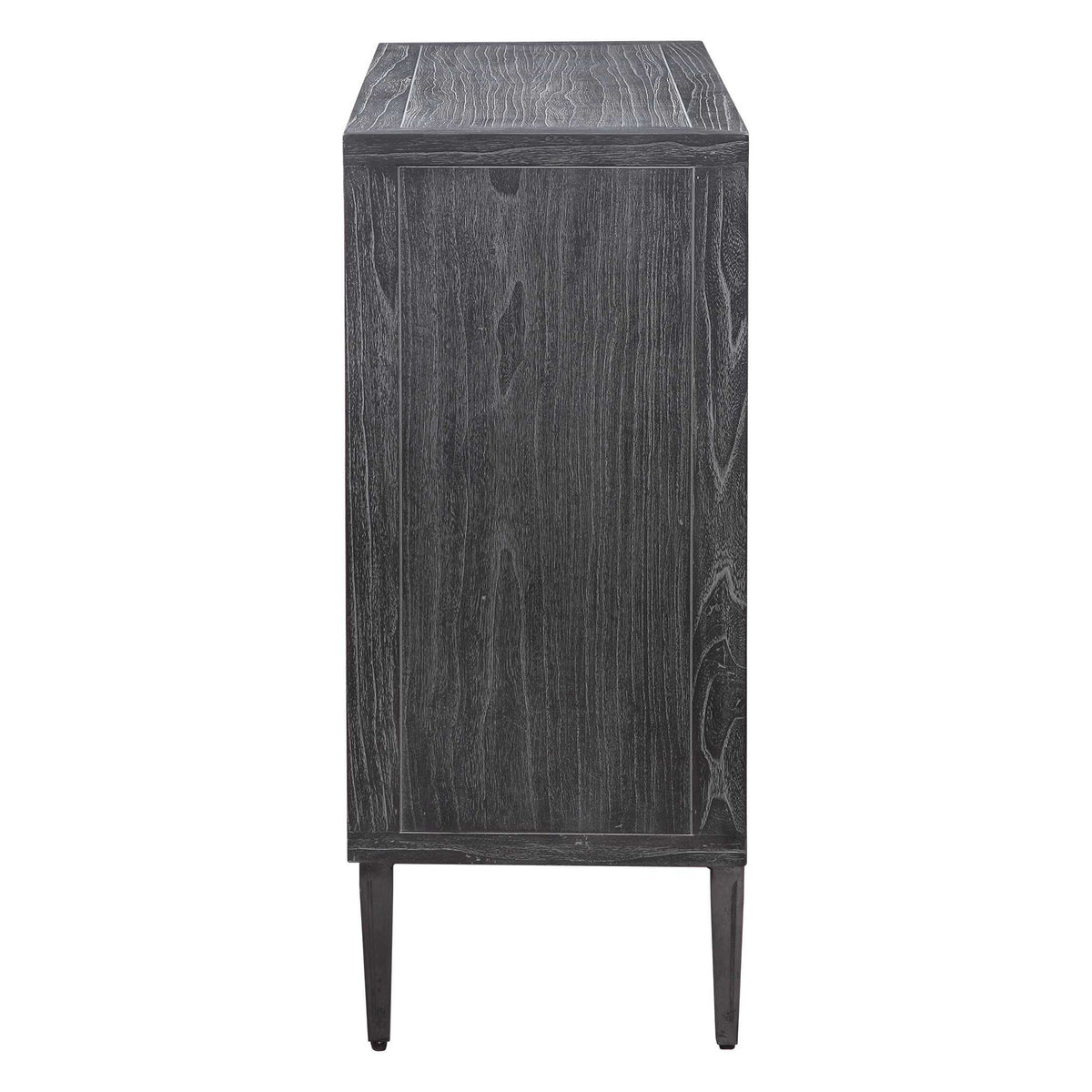 Laurentia - 2 Door Accent Cabinet - Black &amp; Silver