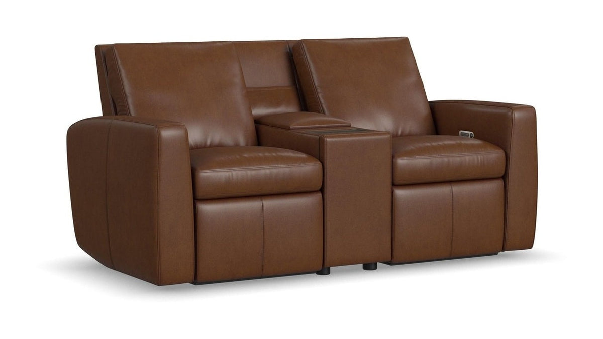 Aria - Power Reclining Loveseat With Console