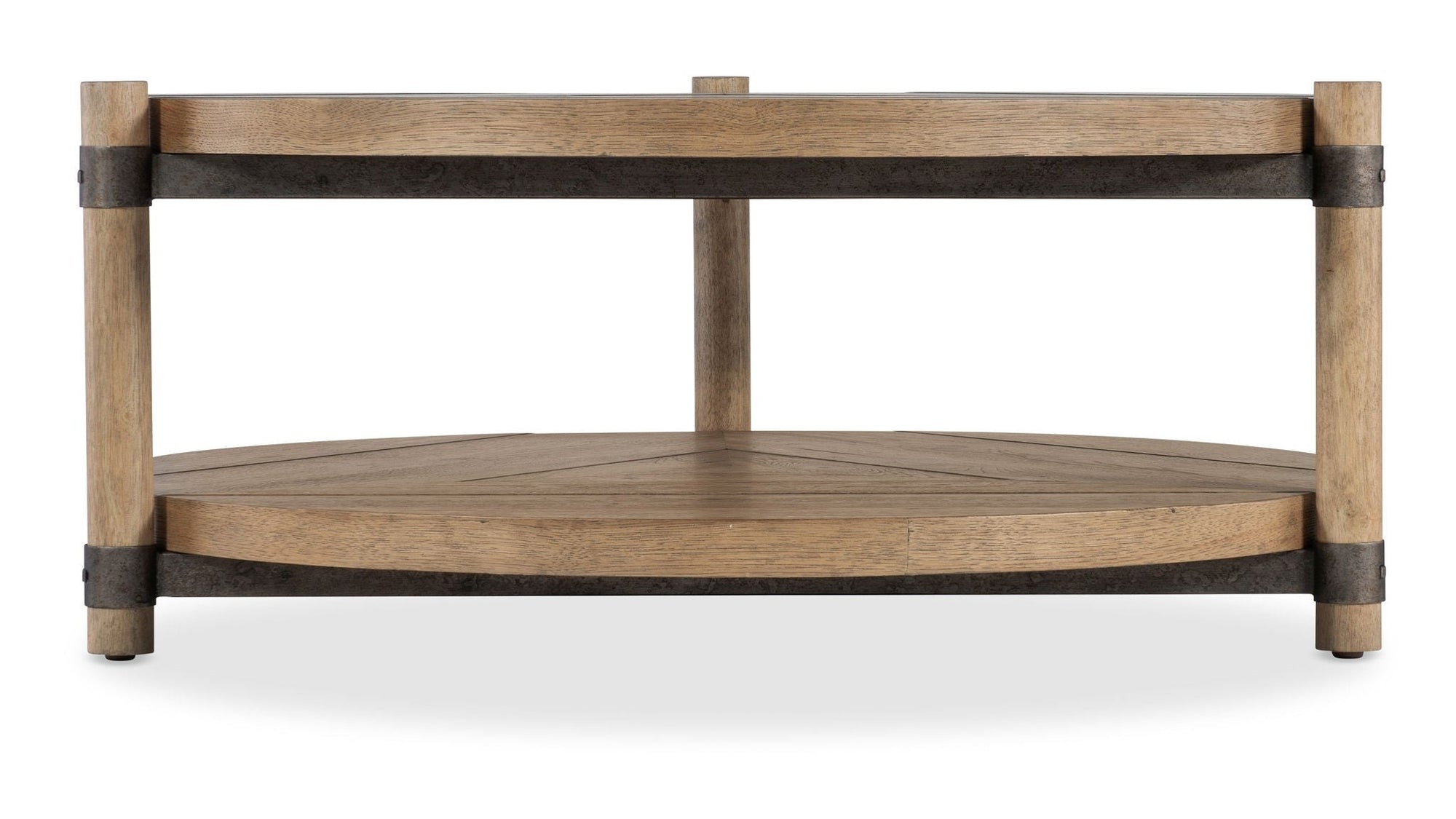 Vineyard Row - 44" Round Cocktail Table - Light Brown