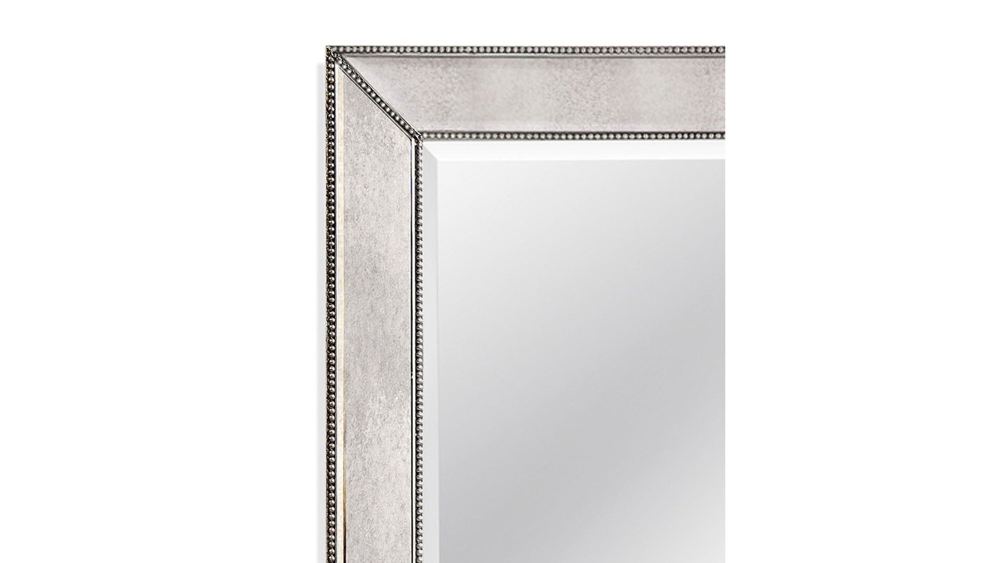 Beaded - Wall Mirror - Silver