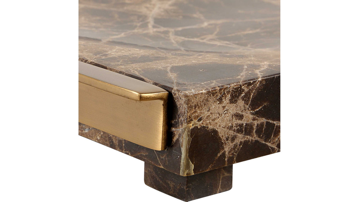 Marble Crest - Tray - Light Brown