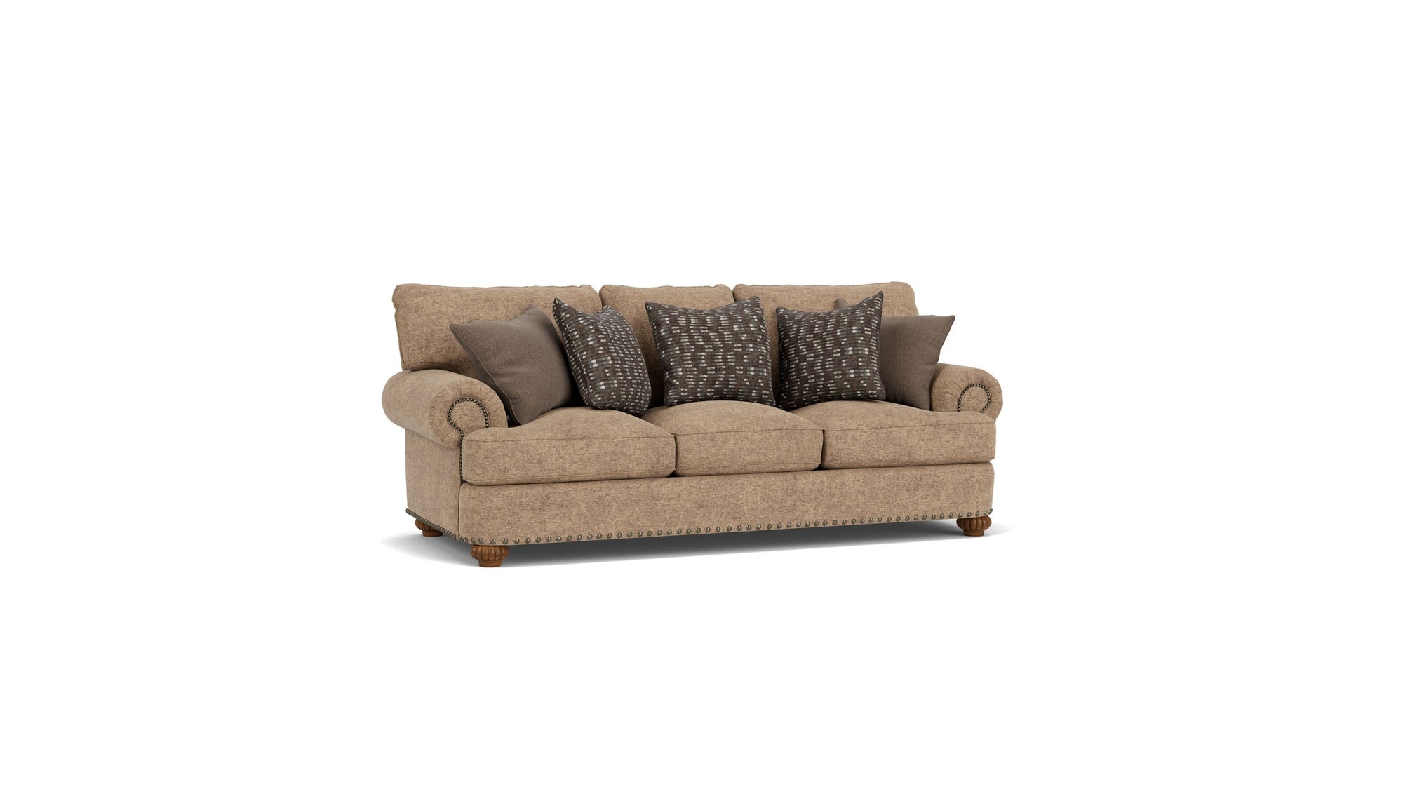 Patterson - Fabric Sofa, Nailhead Trim