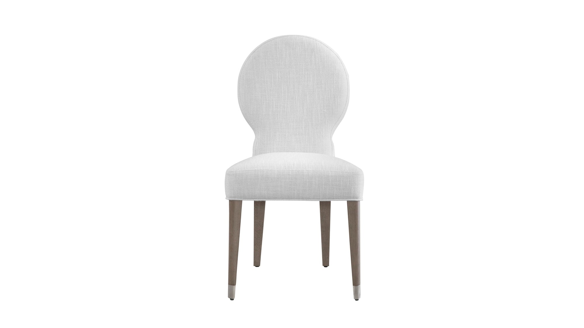 Farrah - Dining Chair - Light Oak Leg/Brushed Nickel Caps