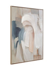 Soft Contours I Framed Canvas - Green