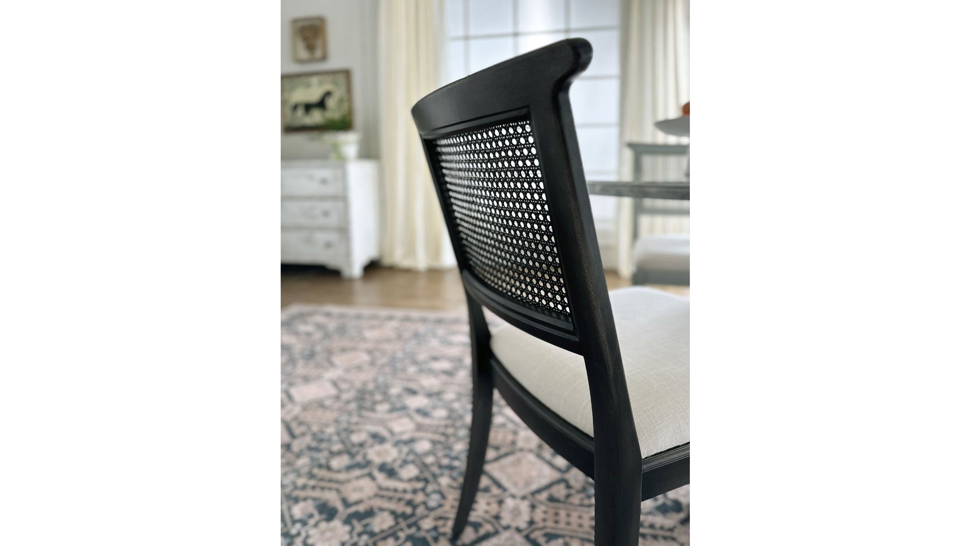 Charleston - Upholstered Seat Side Chair Set of 2 - Black