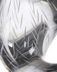 Luminous Twist - Glass Sculpture - Black / White