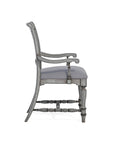 Plymouth - Upholstered Arm Dining Chair Set of 2 - Gray