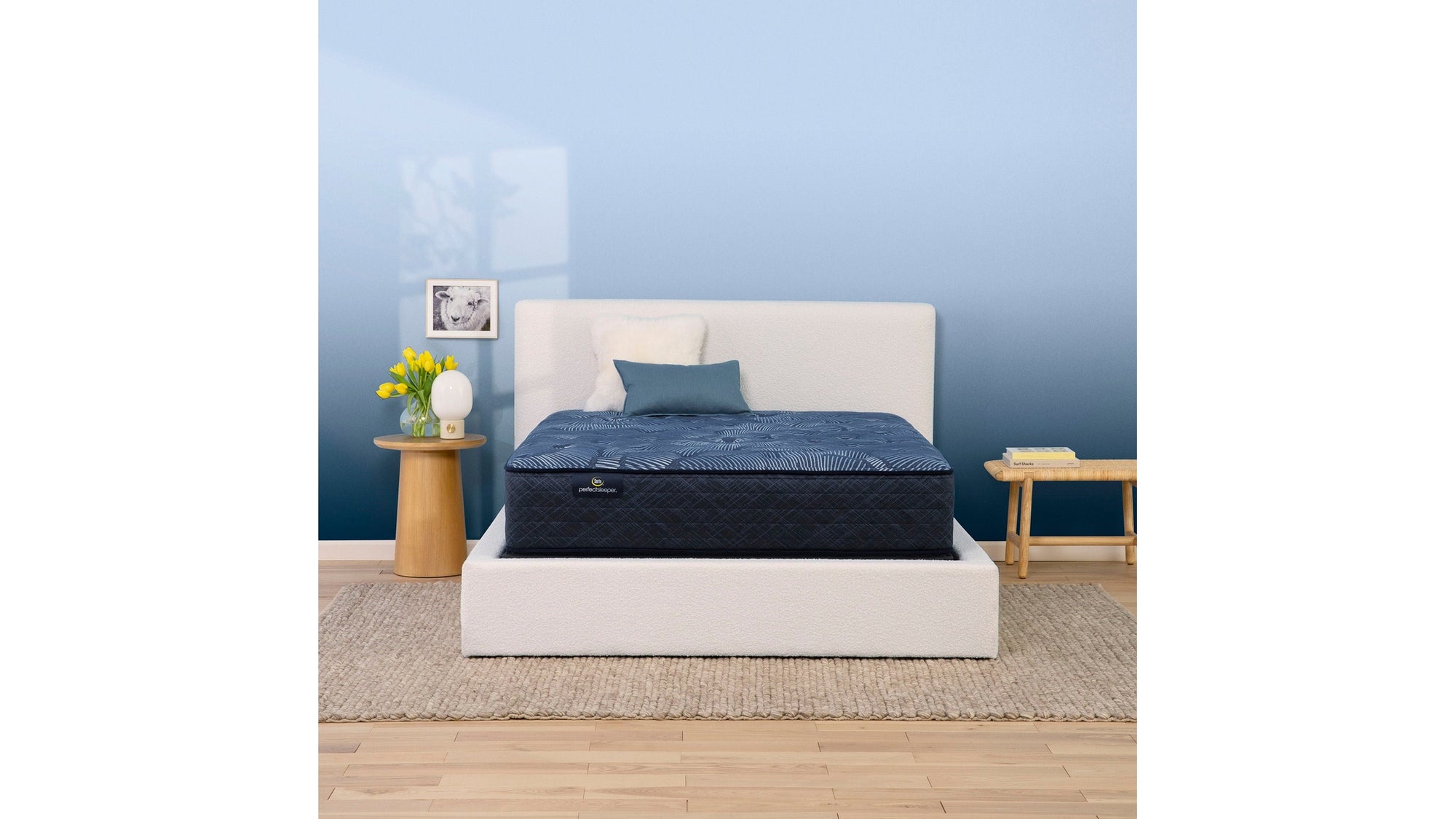 Perfect Sleeper - 13.25" Cobalt Calm Plush Mattress