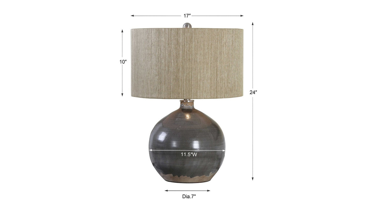 Vardenis - Ceramic Lamp - Gray