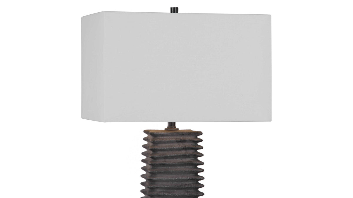 Sanderson - Metallic Table Lamp - Charcoal