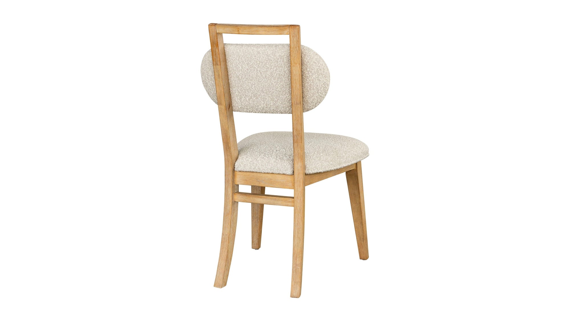 Ryder - Dining Chair - Chestnut Elm / Ant Brass / Tauple Boucle