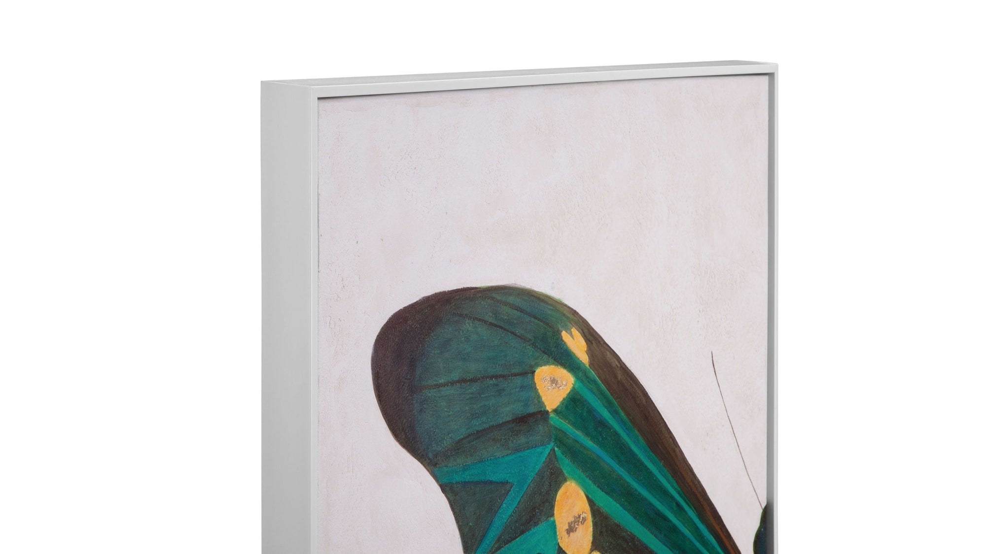 Butterfly Wings Canvas Art Set of 2 - White