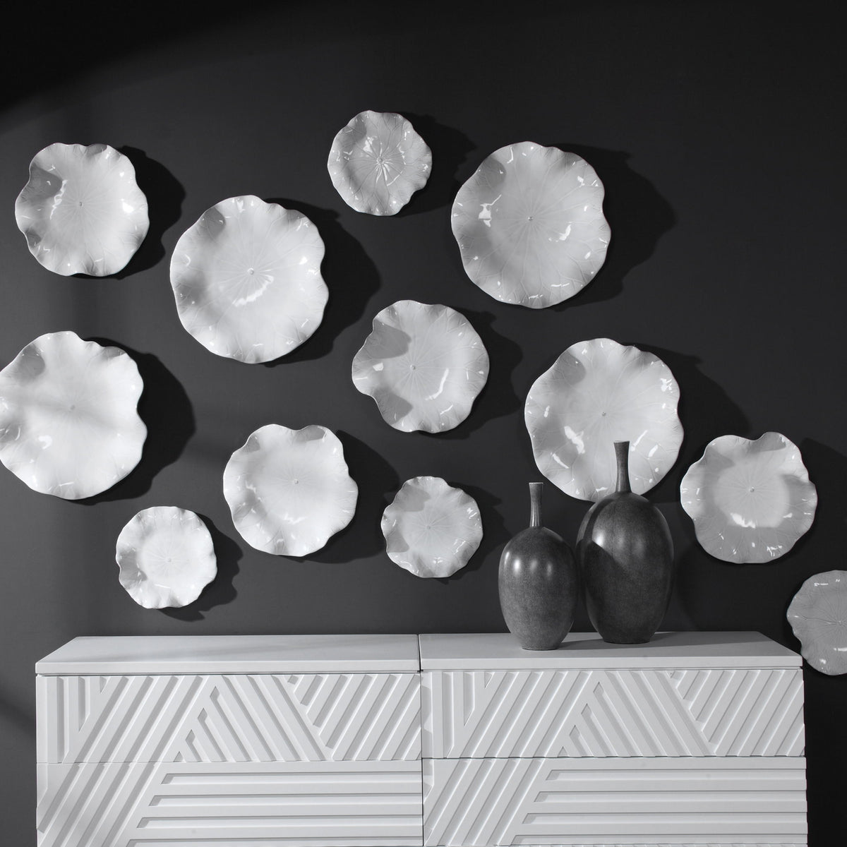 Abella - Ceramic Wall Decor (Set of 3)