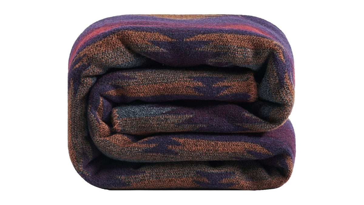 Gila - Twin Wool Blend Blanket - Multi Color