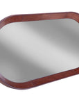 Homer - Oval Mirror - Dark Brown
