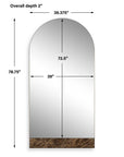 Hanover - Marble Arch Mirror - Bronze / Brown