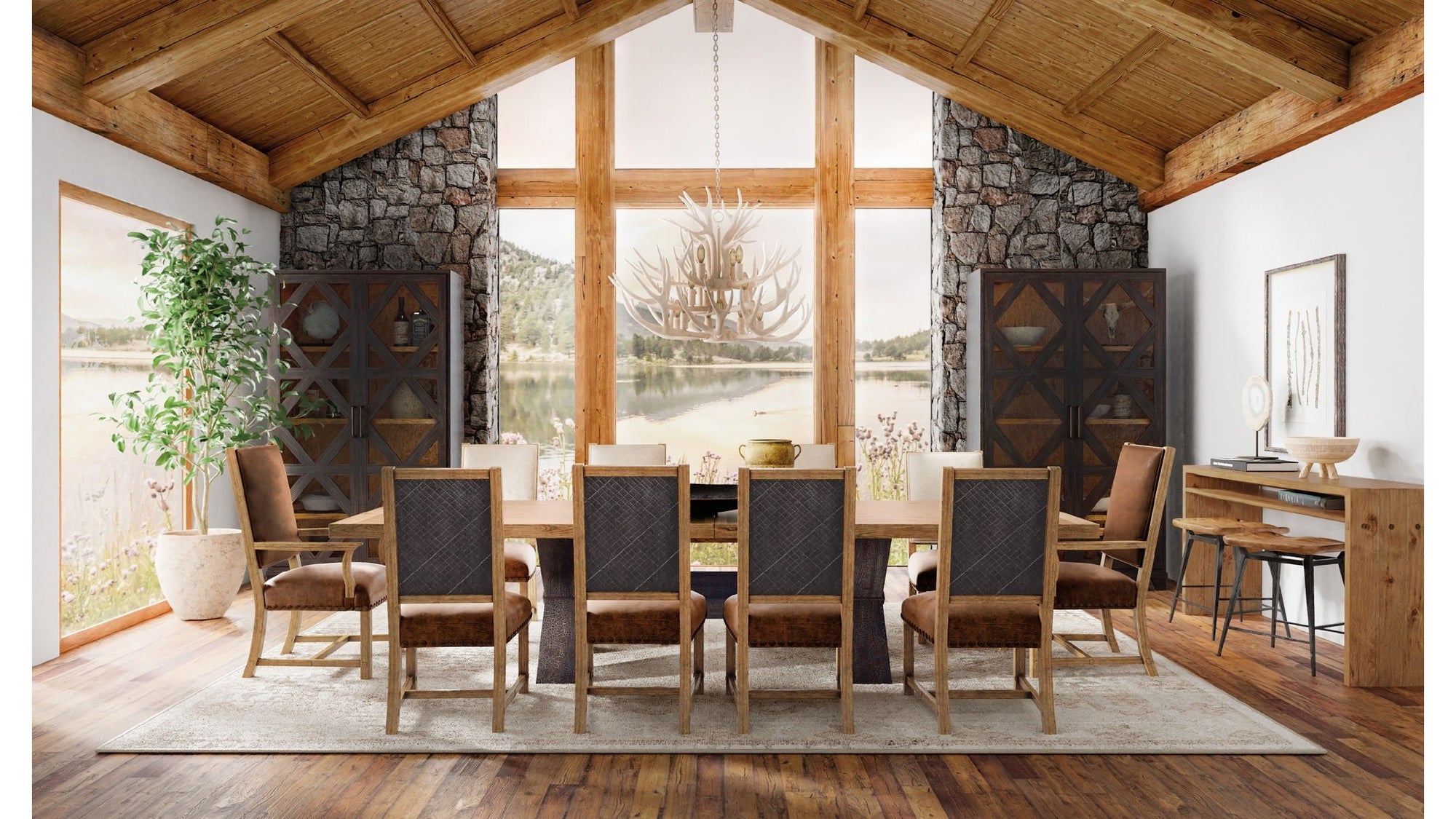 Big Sky - Side Chair Set of 2 - Dark Brown