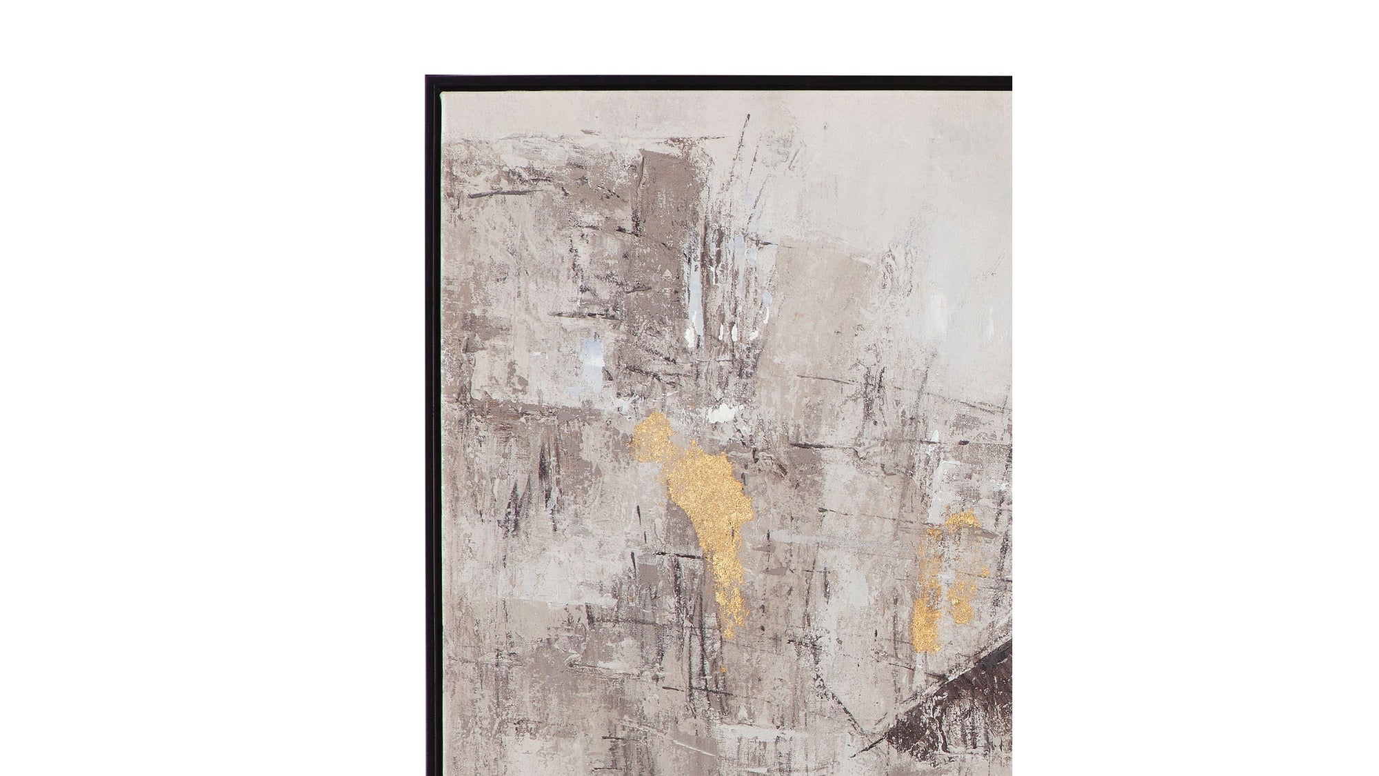 About Town Framed Canvas - Gray