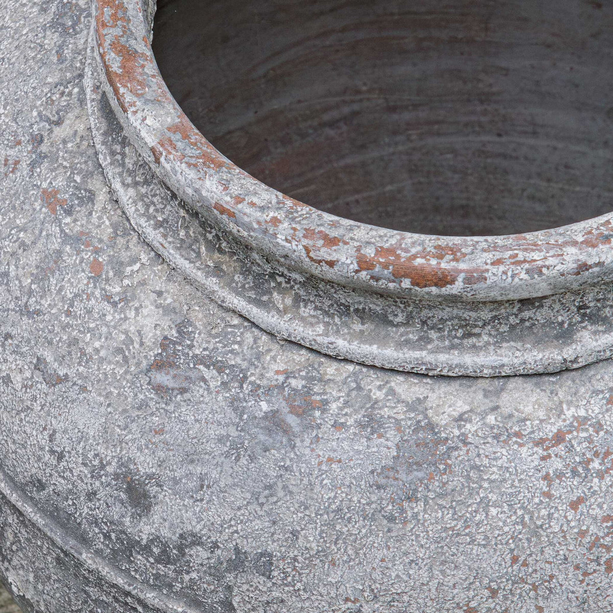 Echoes Of Time - Concrete Outdoor Planter - Dark Gray