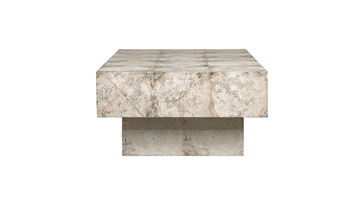 Kotoa - Bleached Coffee Table - White,Woodtone